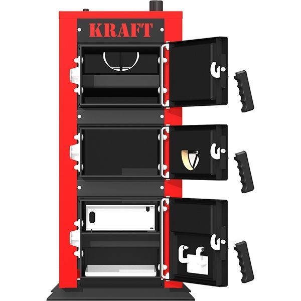 Твердопаливний котел KRAFT K 16 кВт, механічне керування kraft-K-16-M фото