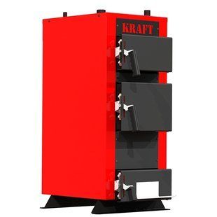 Твердотопливный котёл KRAFT E new 12 кВт, автоматическое управление kraft-E-NEW-12-A фото