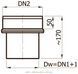 Редукция дымоходная, &Oslash;180+/220- мм, сталь 2 мм DARCO RD darco-11050162 фото 2