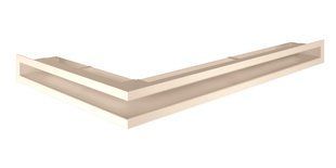 Вентиляційна решітка кутова права для каміну BOKAR Angle Urban R 90&times;520&times;700 бежева під монтажну раму VG906550RBgMF фото